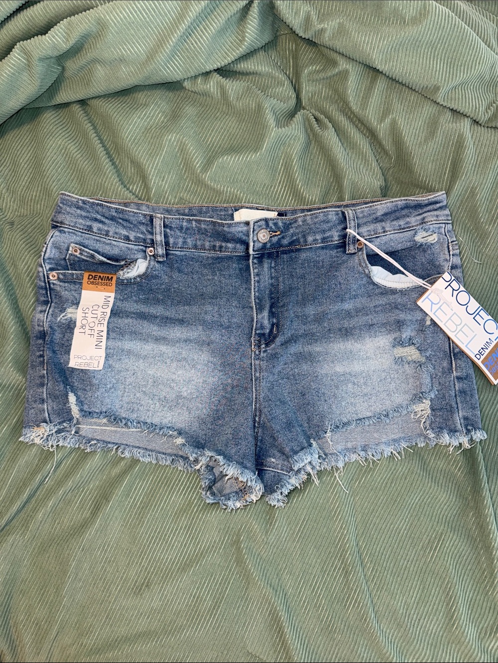 🆕 Project Rebel Denim Distressed Shorts - 15